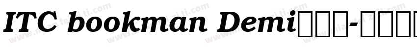 ITC bookman Demi半粗体字体转换